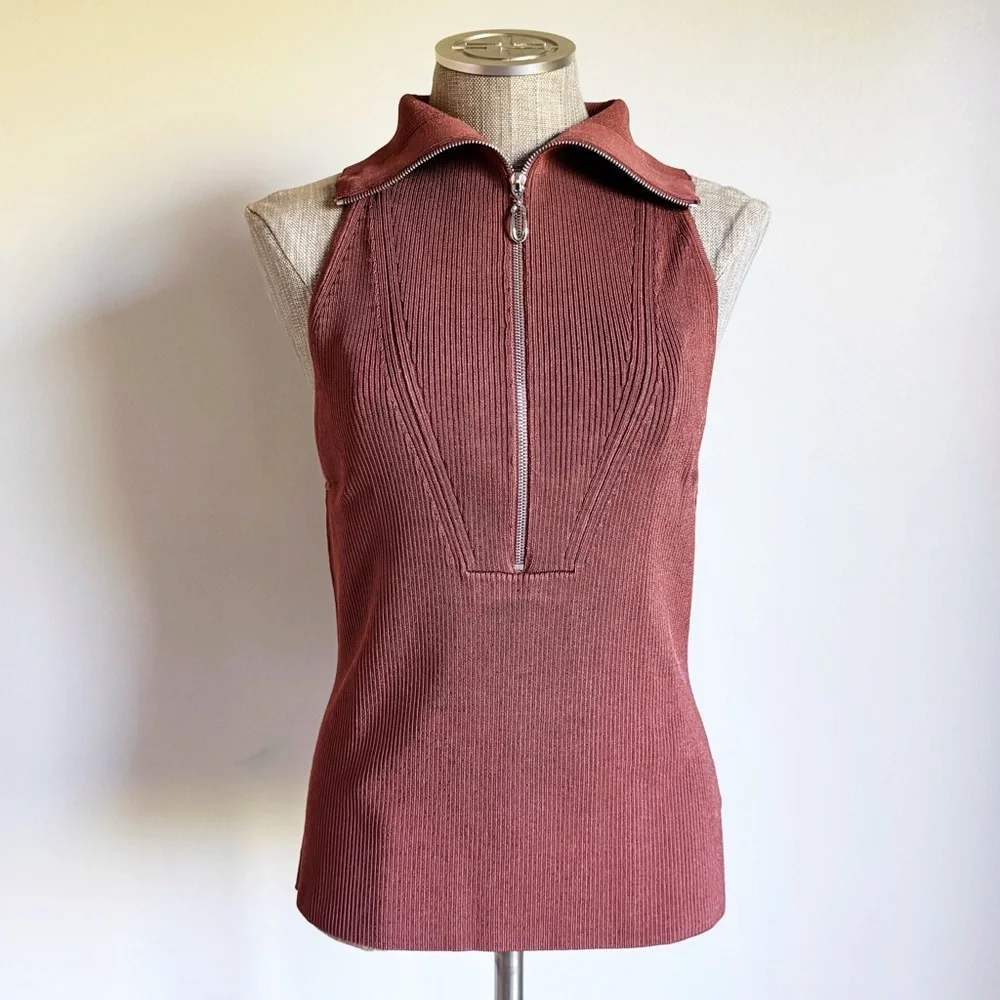 NWT Et Ochs Emily Knit Zipper Top - Picture 4 of 13